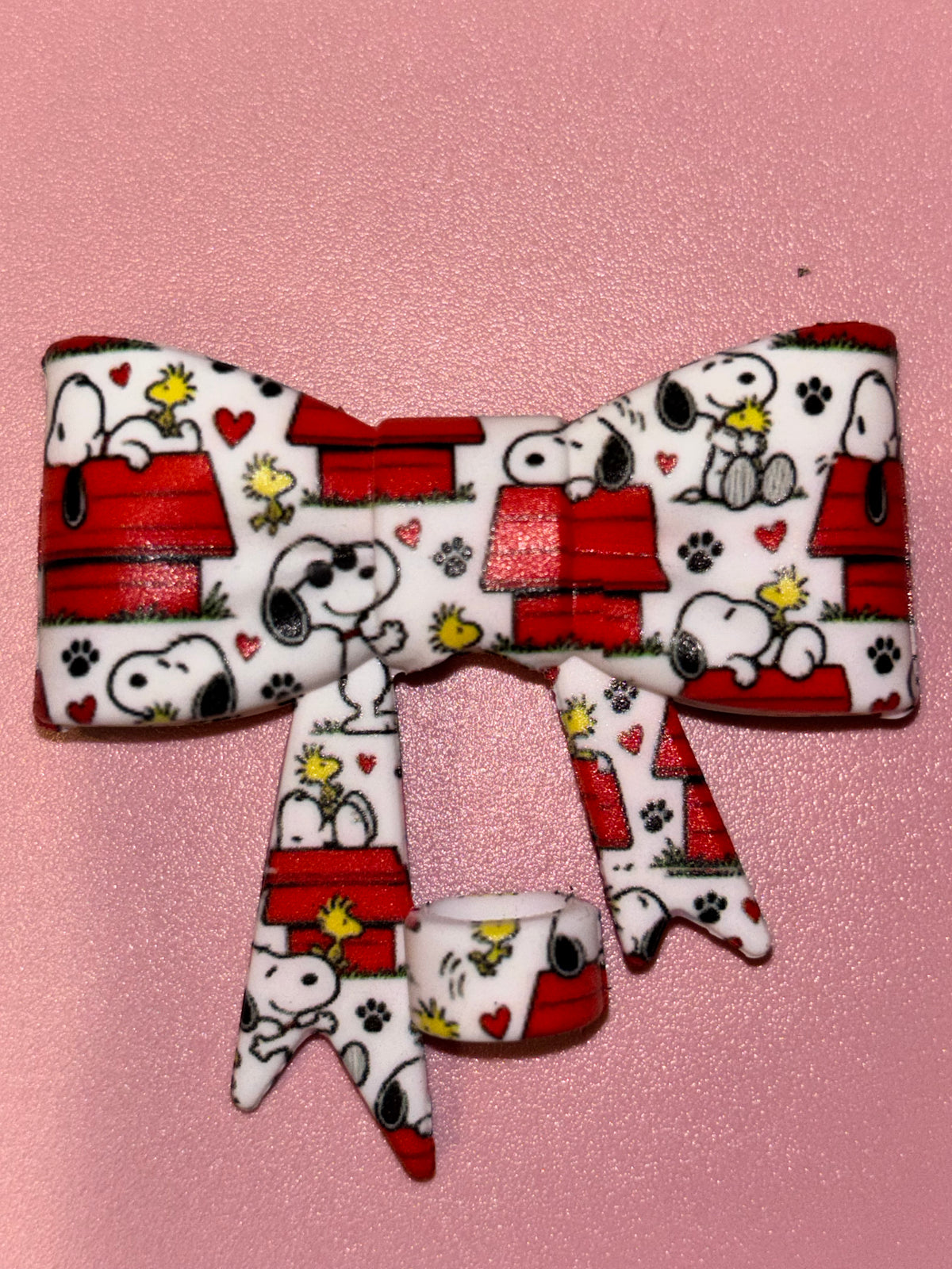 Snoopy & Woodstock Red Doghouse - Bow