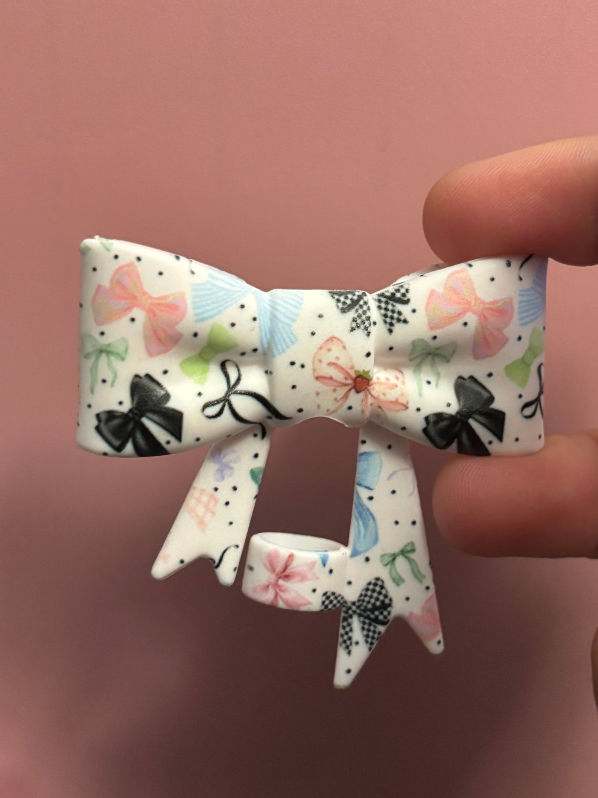 Pastel & Black Ribbon Bows - Bow