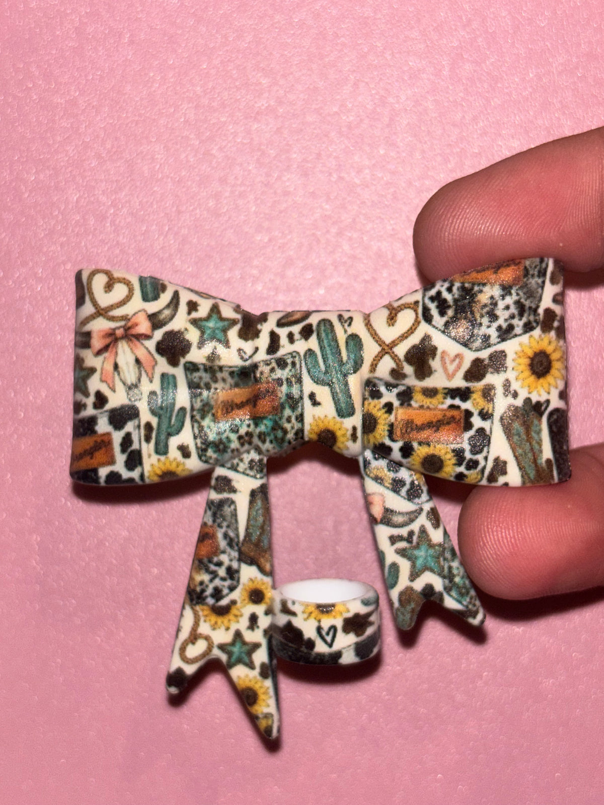 Wrangler Sunflowers & Cactus - Bow