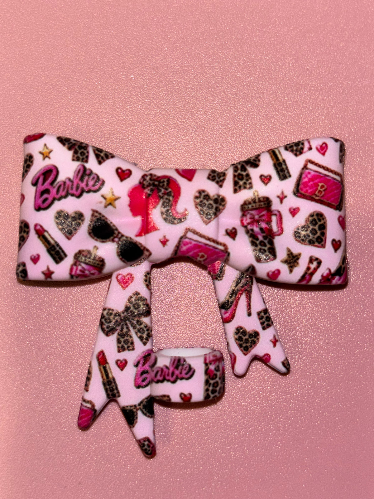 Barbie Leopard Bows & Pink Accessories - Bow