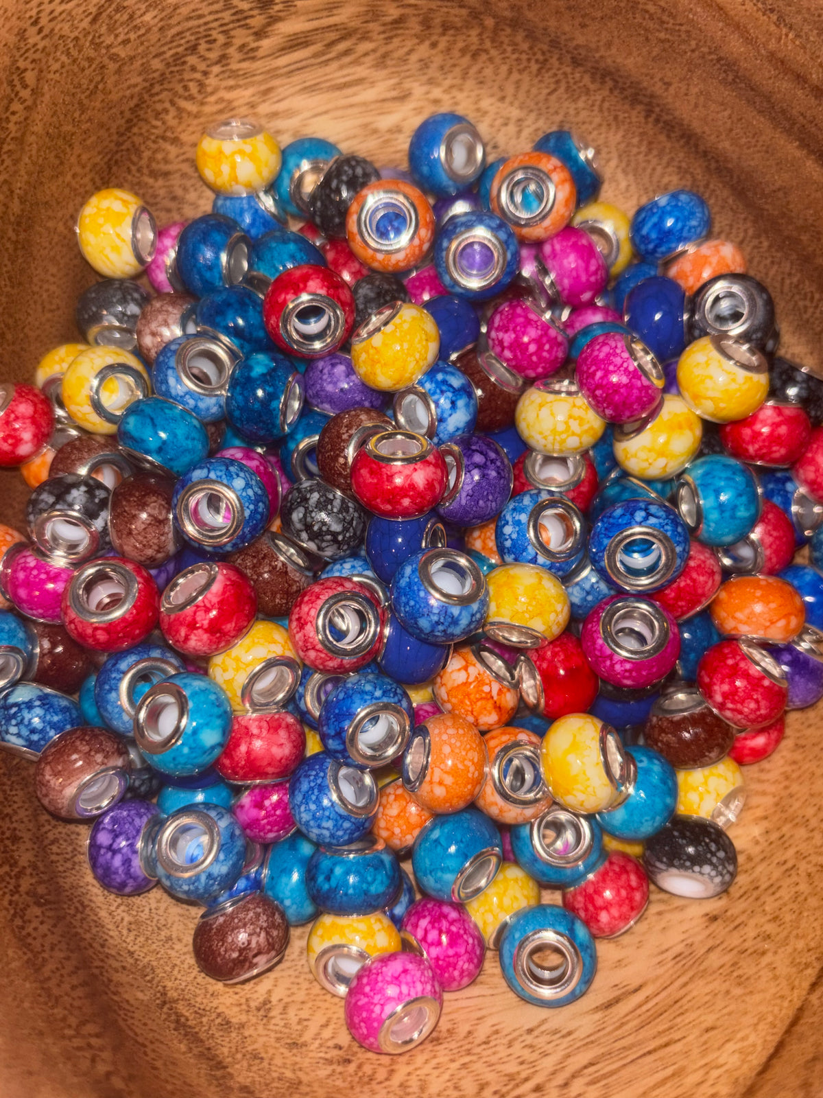 Big Hole - Acrylic Beads (25pcs)