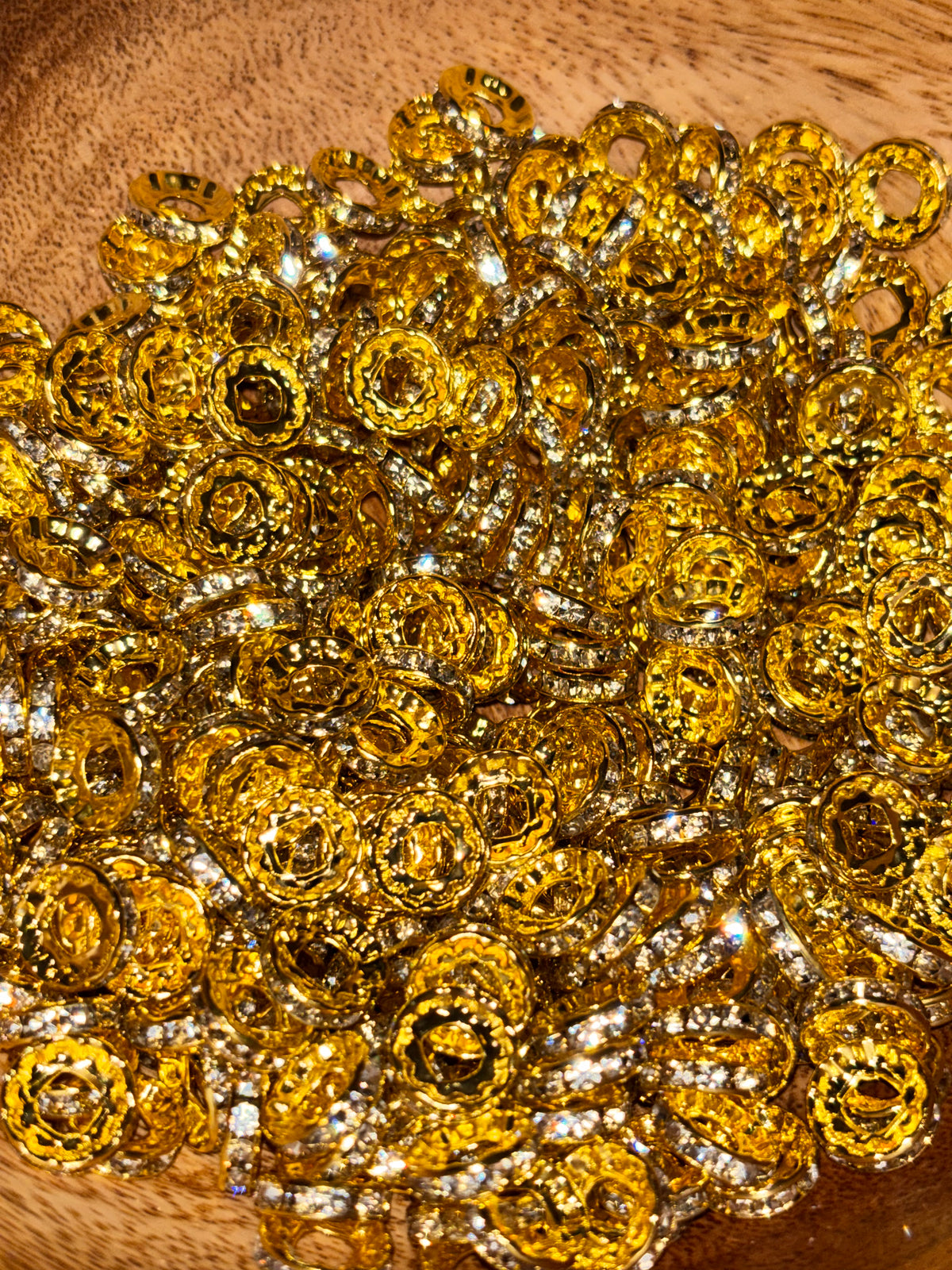 Rhinestone Spacers (25pcs)