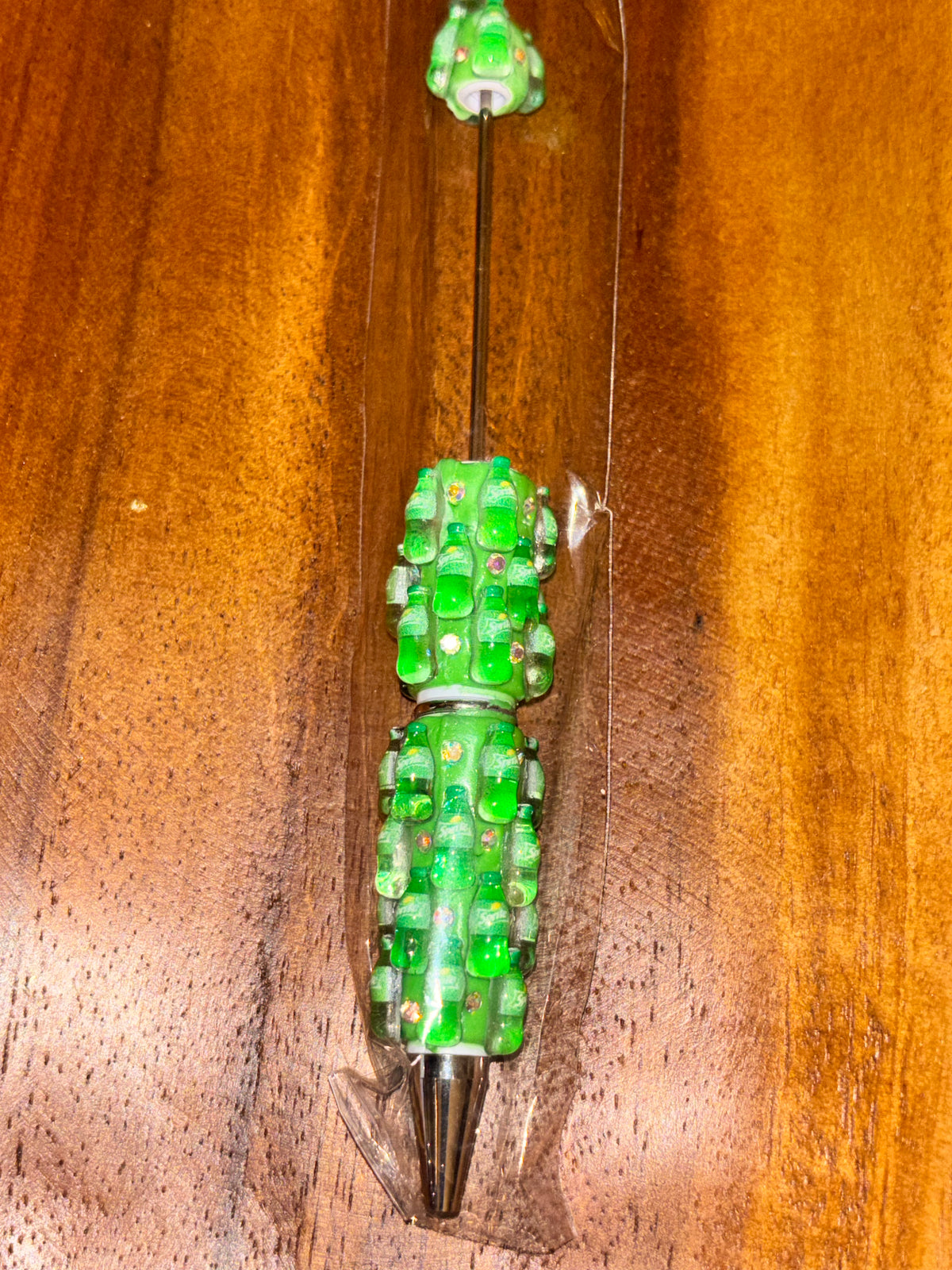 Green Soda Bottle Sparkle - Pen