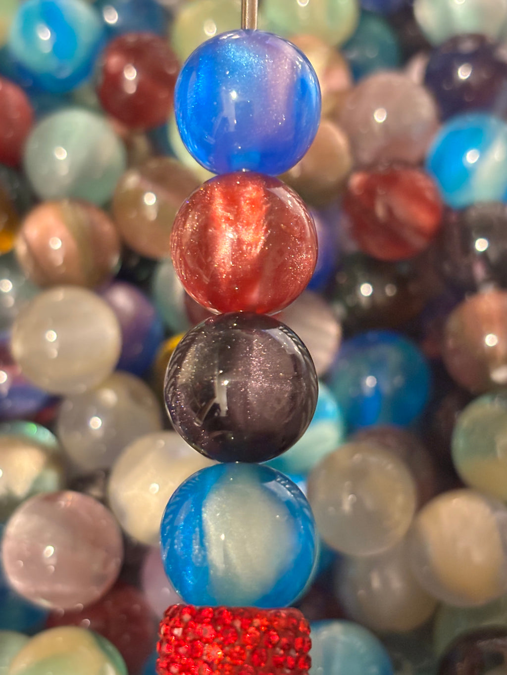 Multicolor Swirl Shimmer 16mm (10pcs)