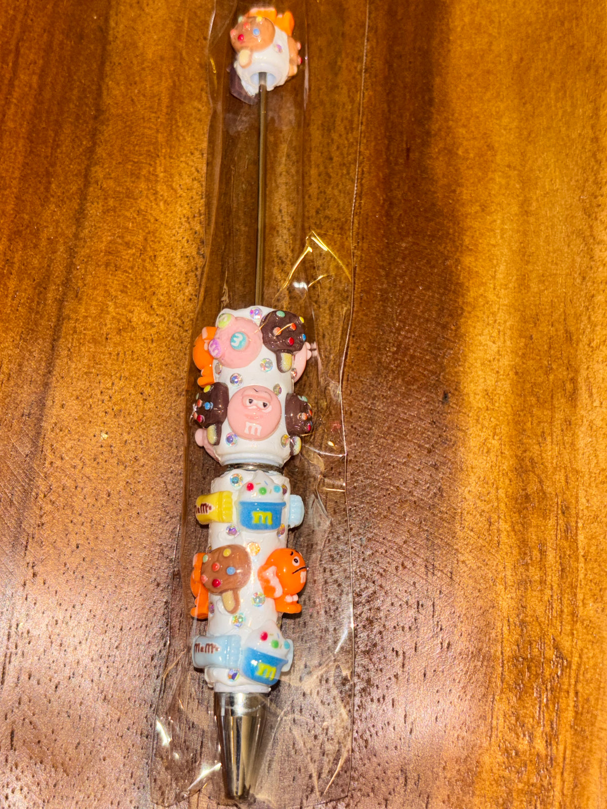 M&M's Candy & Ice Cream Treats White Sparkle - Pen