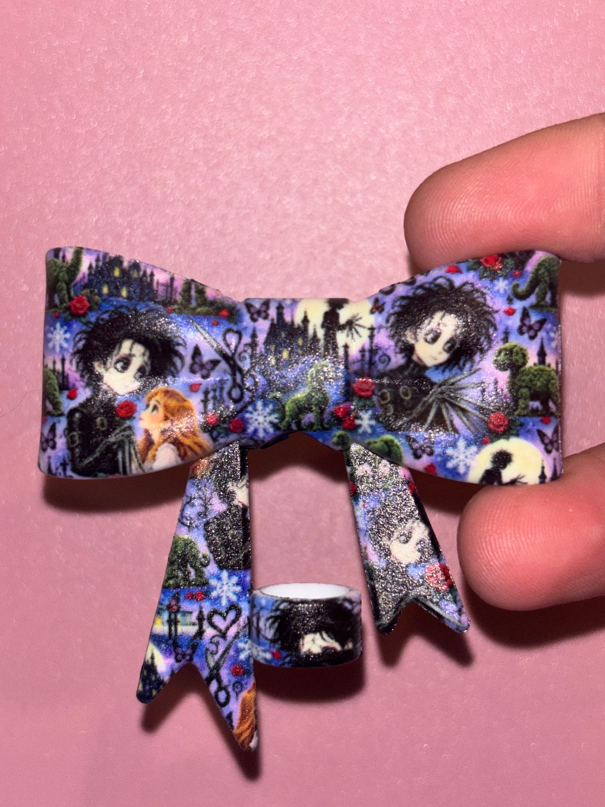 Edward Scissorhands Chibi Purple - Bow