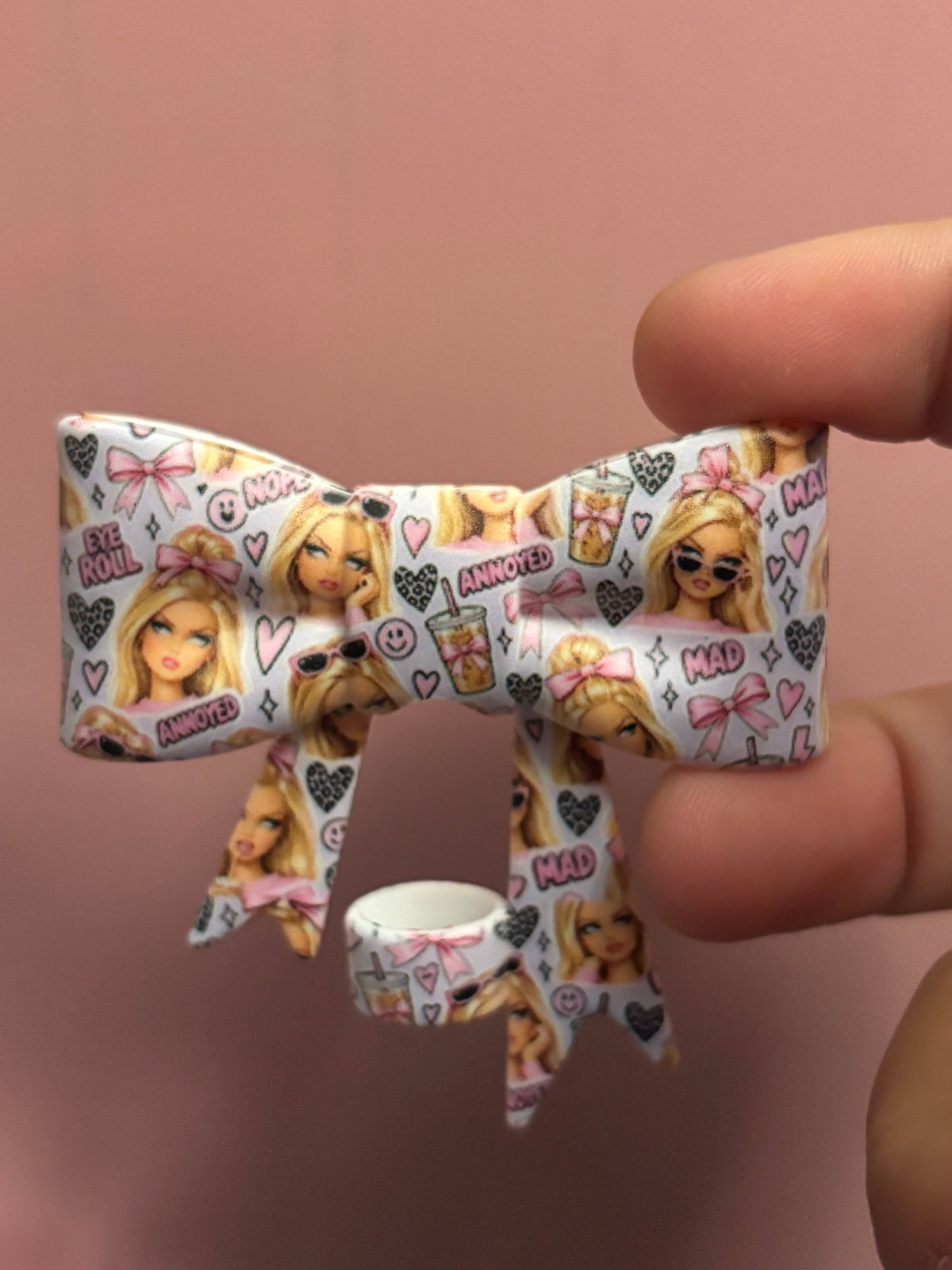 Blonde Doll Annoyed - Bow