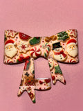 Santa & Snowman Christmas Cookies - Bow