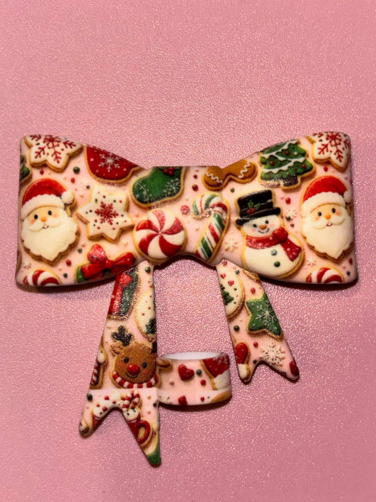 Santa & Snowman Christmas Cookies - Bow