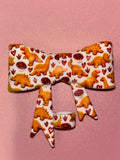 Dino Nuggets & Ketchup Hearts - Bow
