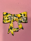 Squeeze the Day Lemons & Gingham Bows - Bow
