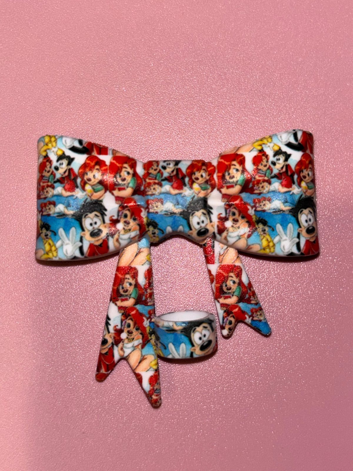 Goofy as Ariel Red Hair & Mermaid Collage - Bow