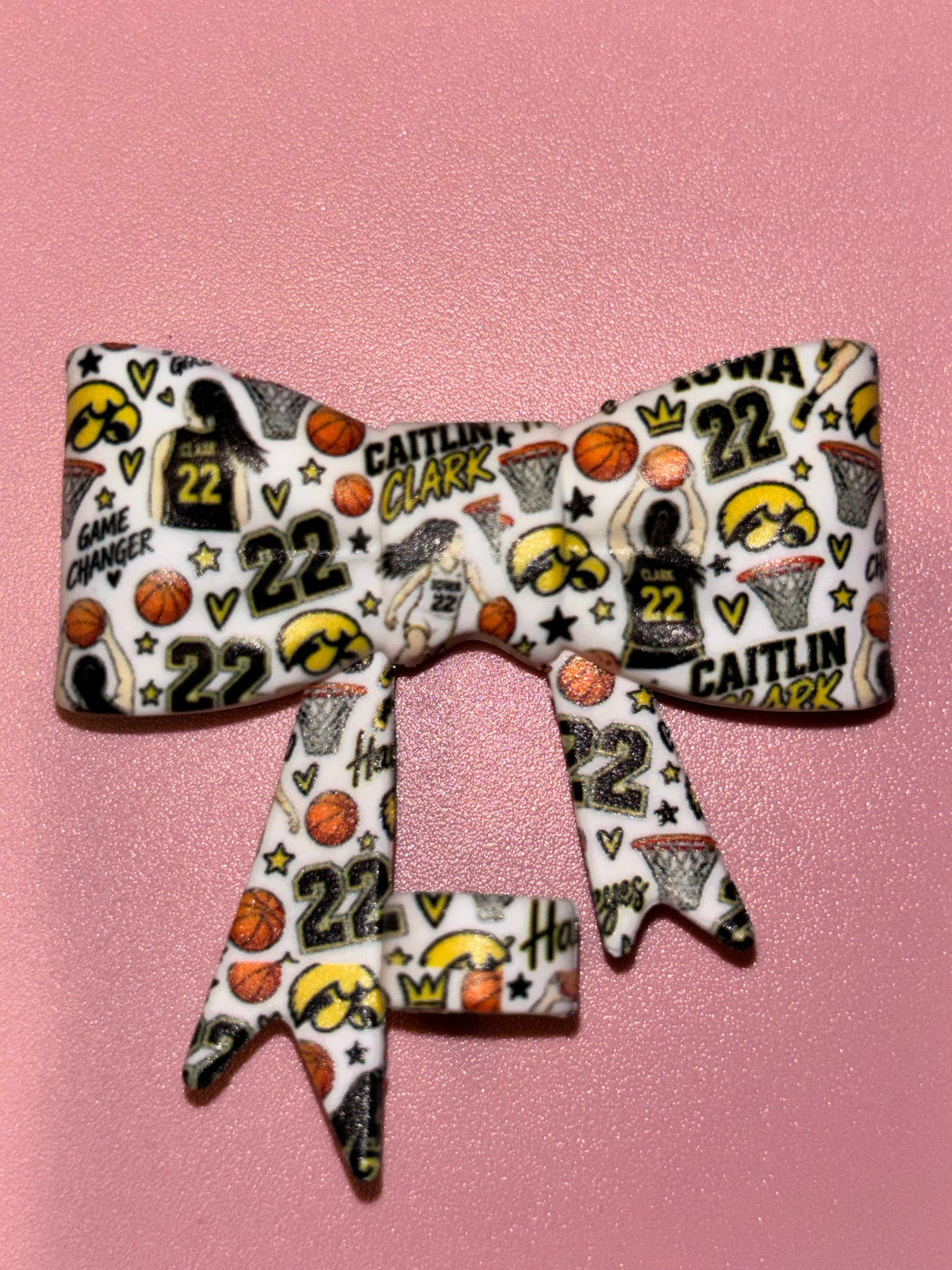 Caitlin Clark Iowa Hawkeyes 22 Basketball - Bow