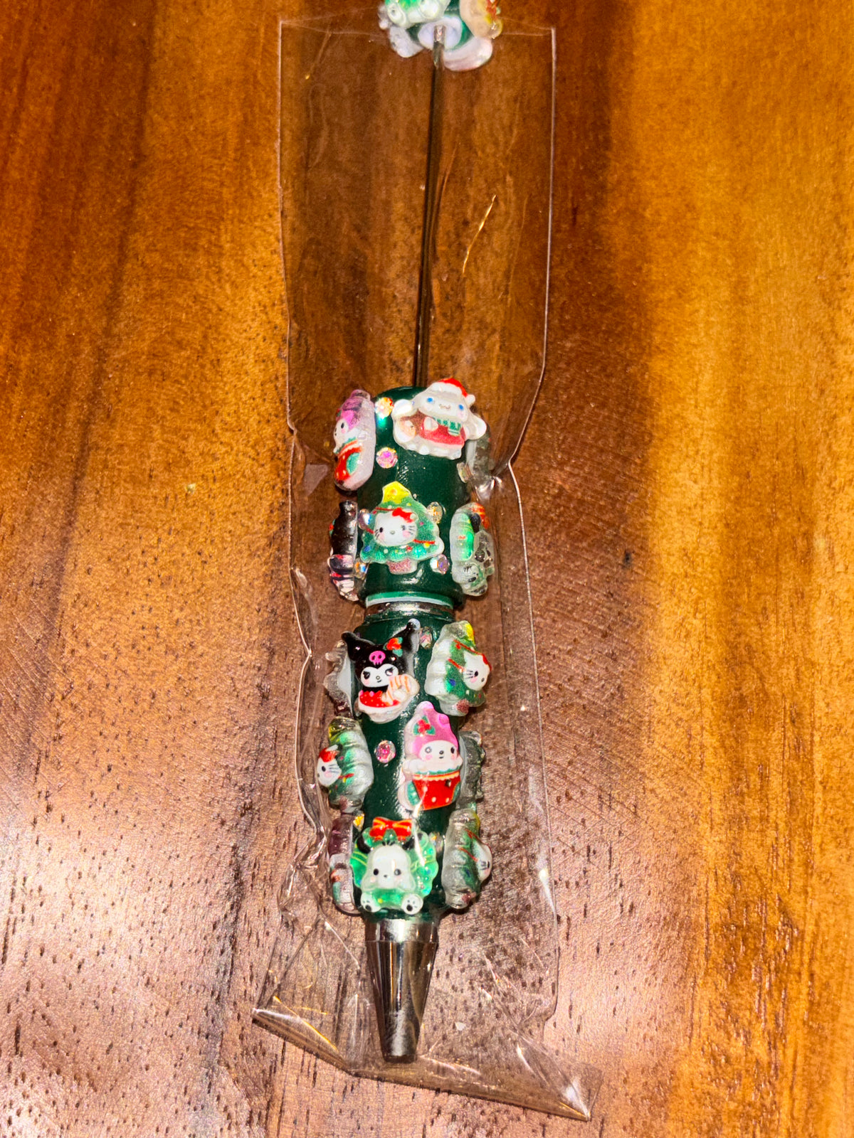 Hello Kitty & Friends Christmas Green Sparkle - Pen