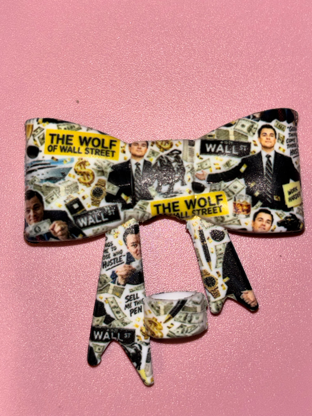 The Wolf of Wall Street Sell Me This Pen White Collage - Bow