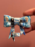 Frozen Elsa & Friends Blue Collage - Bow