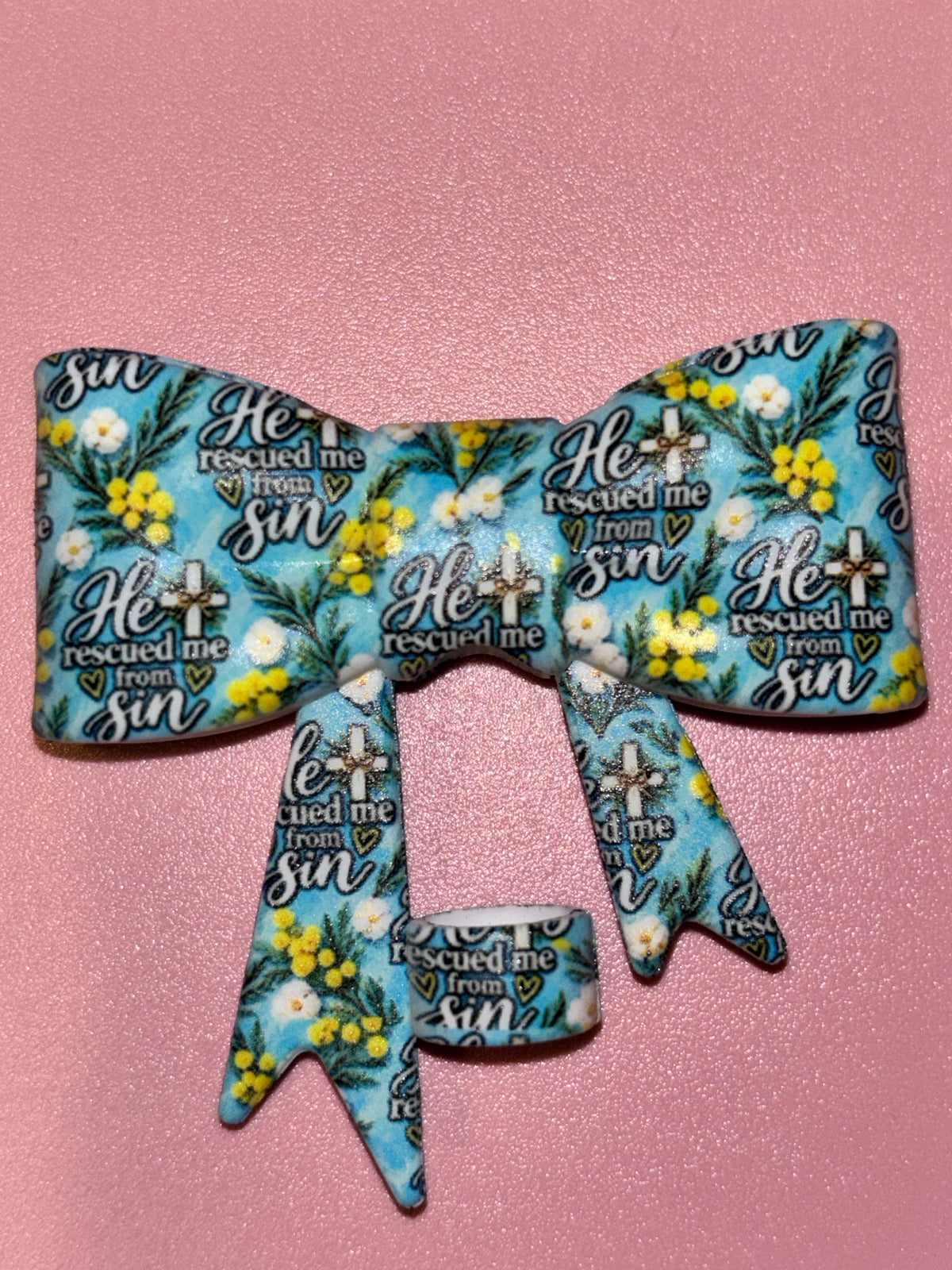 He Rescued Me from Sin Floral - Bow