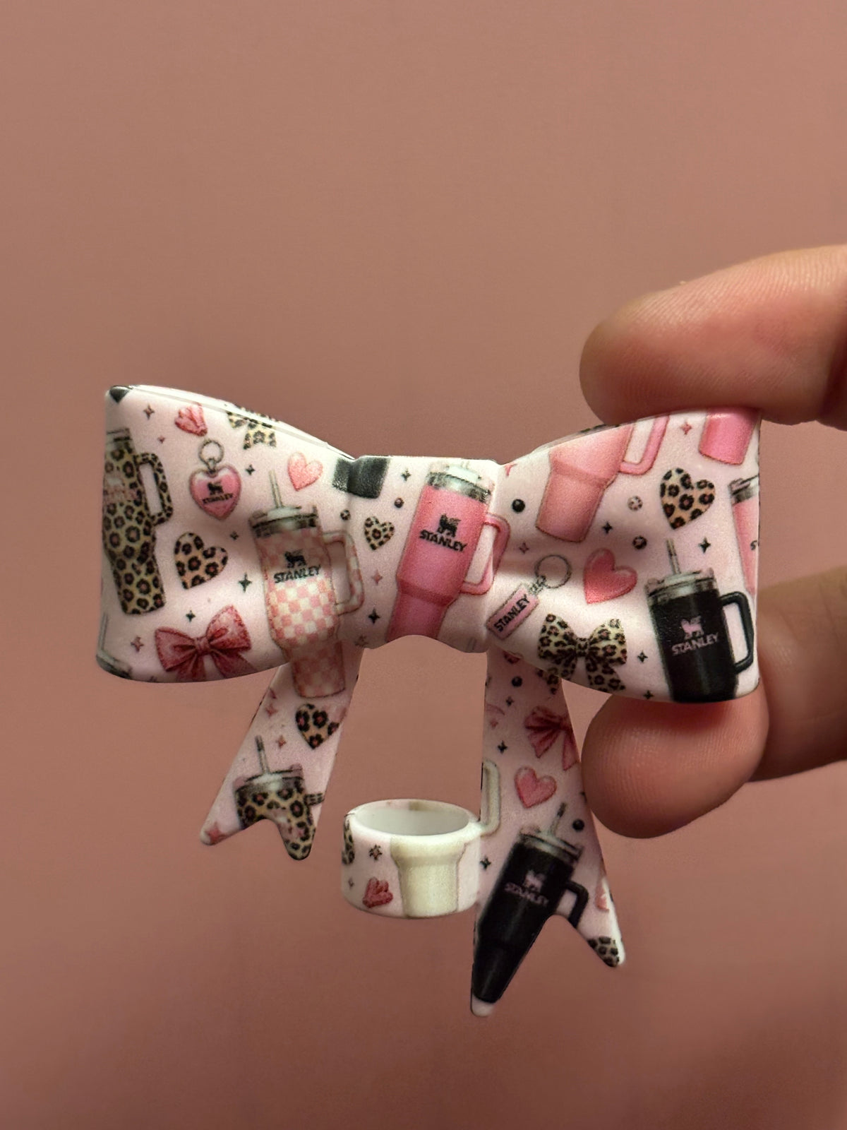Stanley Tumblers Pink Black & Leopard - Bow