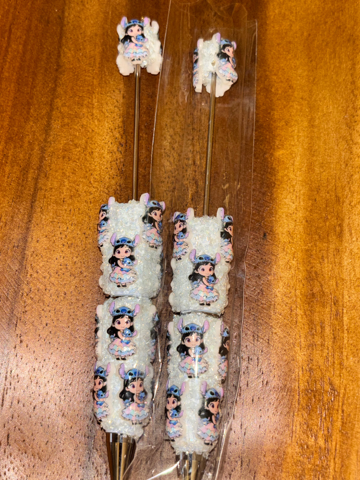 Lilo in Stitch Hat Pastel Dress White Sparkle - Pen