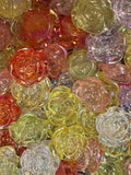 Multicolor Iridescent Rose Flower Beads (5pcs) - NOT FOR PENS SMALL HOLE