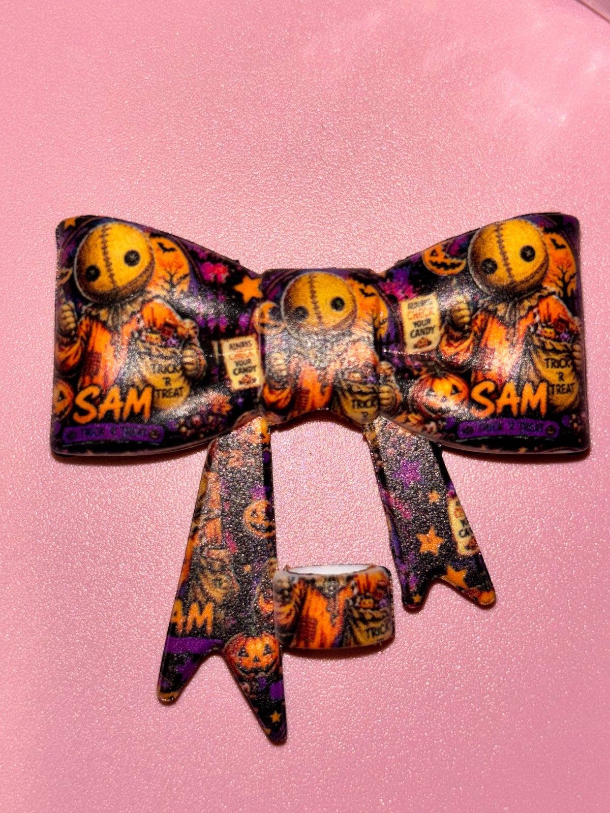Trick ’r Treat Sam Halloween Pumpkin Collage - Bow