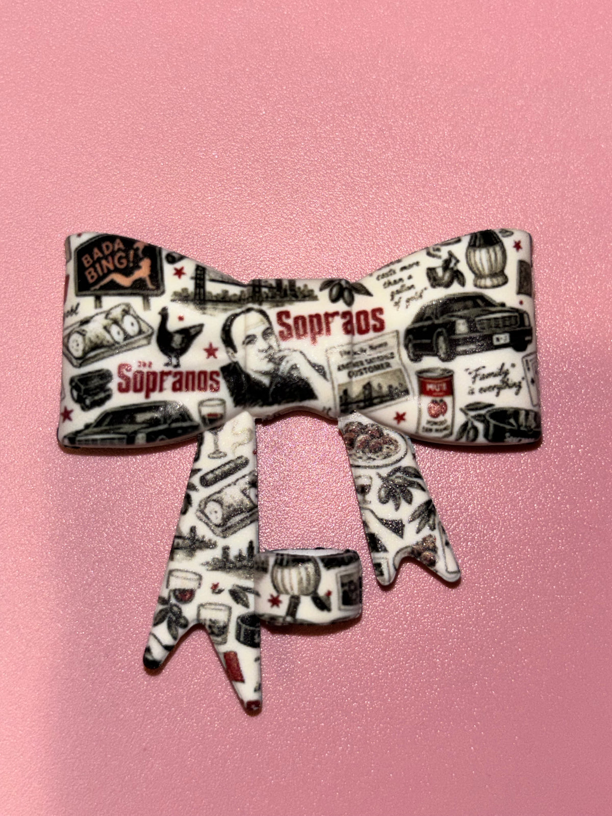 The Sopranos Tony & Bada Bing Collage - Bow