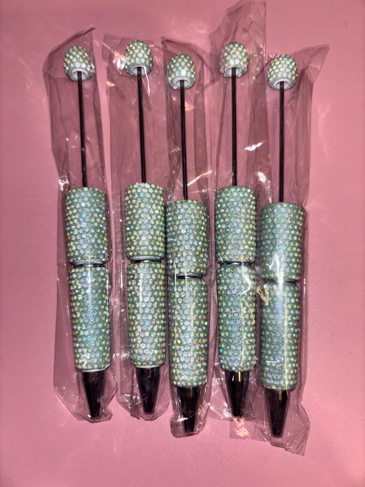 Pale Iridescent Rhinestone - Pen