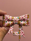 Gus Gus Buttons & Pink Checkerboard - Bow
