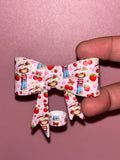Strawberry Shortcake Jeans & Pink Hearts - Bow