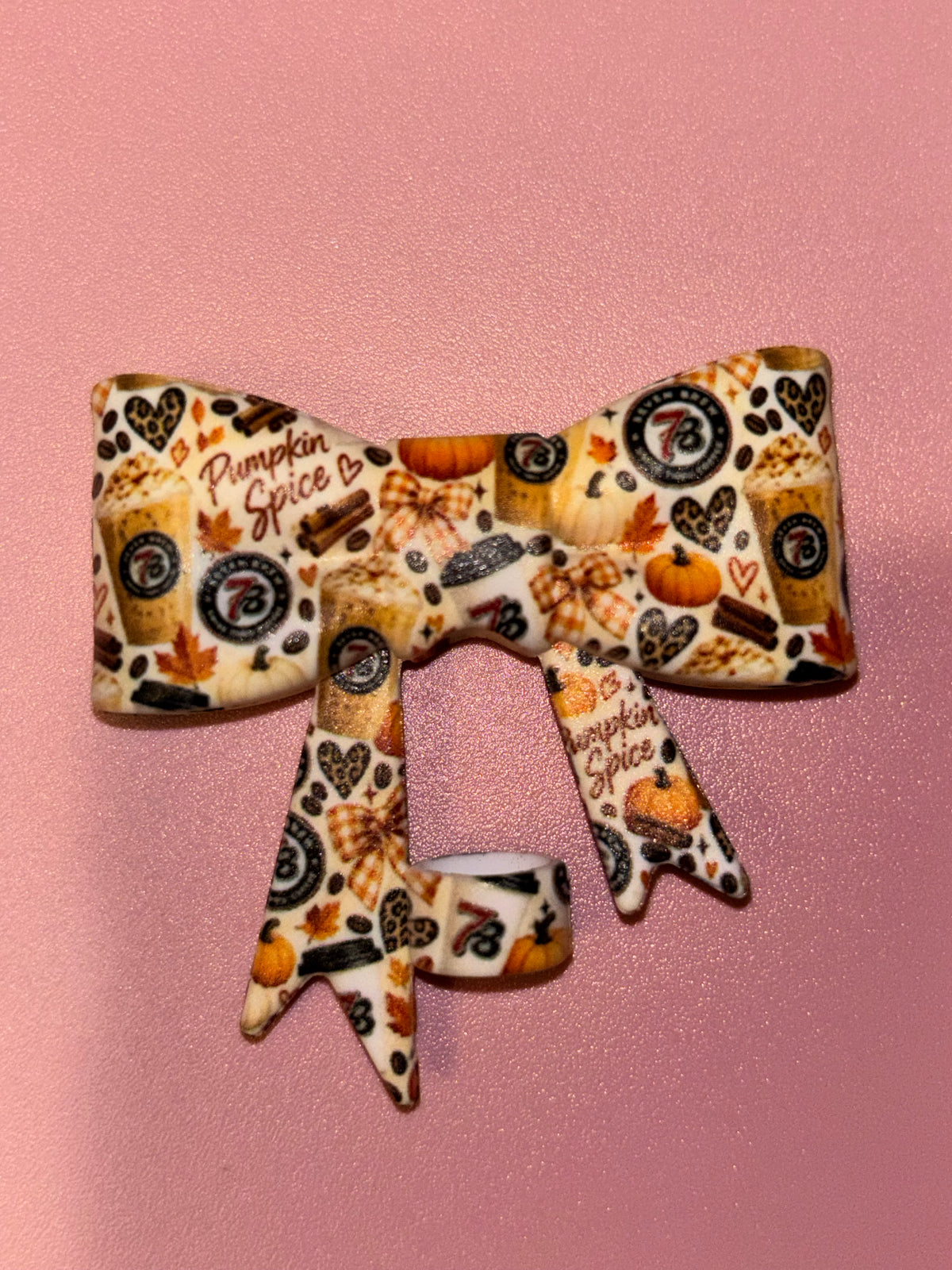 7 Brew Pumpkin Spice & Gingham Bows - Bow