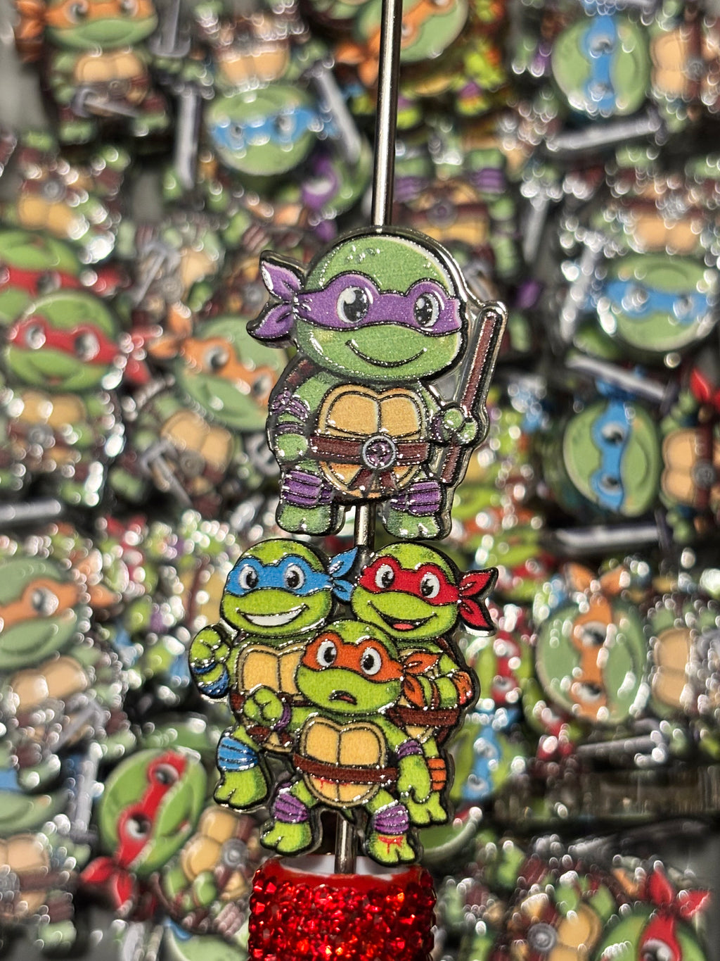 Green Turtles Focal Beads - Mix (5 pcs)