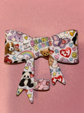 Beanie Babies Pastel Hearts & Rainbows - Bow