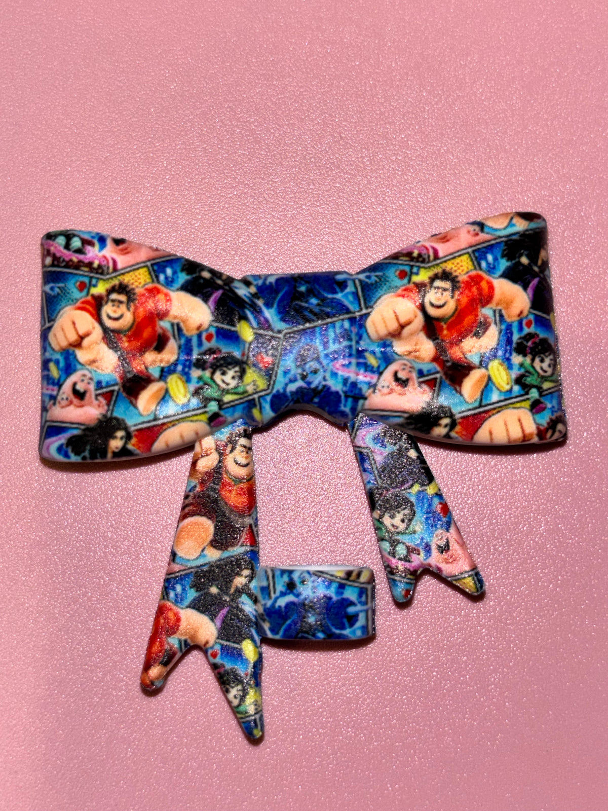 Wreck-It Ralph Blue Character Collage - Bow