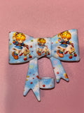 Rainbow Brite & Twink Blue Stars - Bow