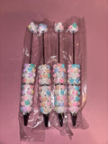 Rainbow Fuzzy Heart Pen