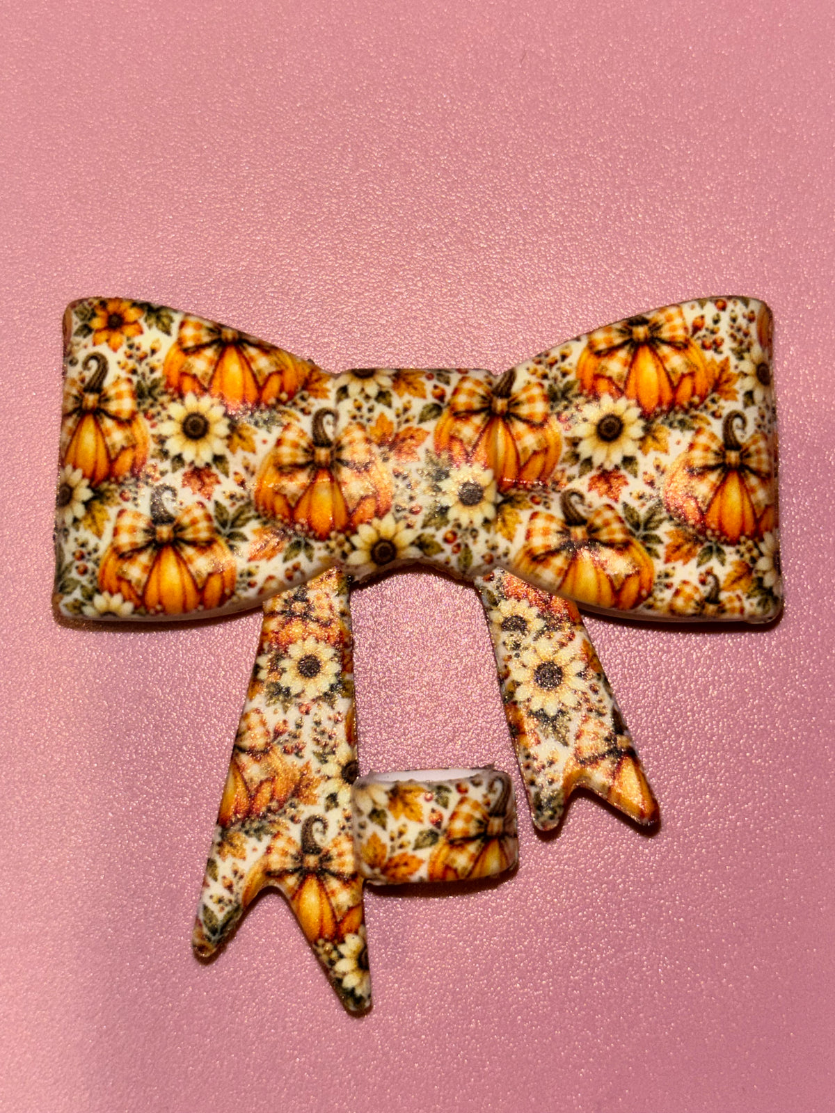 Pumpkins & Sunflowers Autumn Floral - Bow