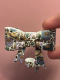 Western Denim & Lavender Bows - Bow