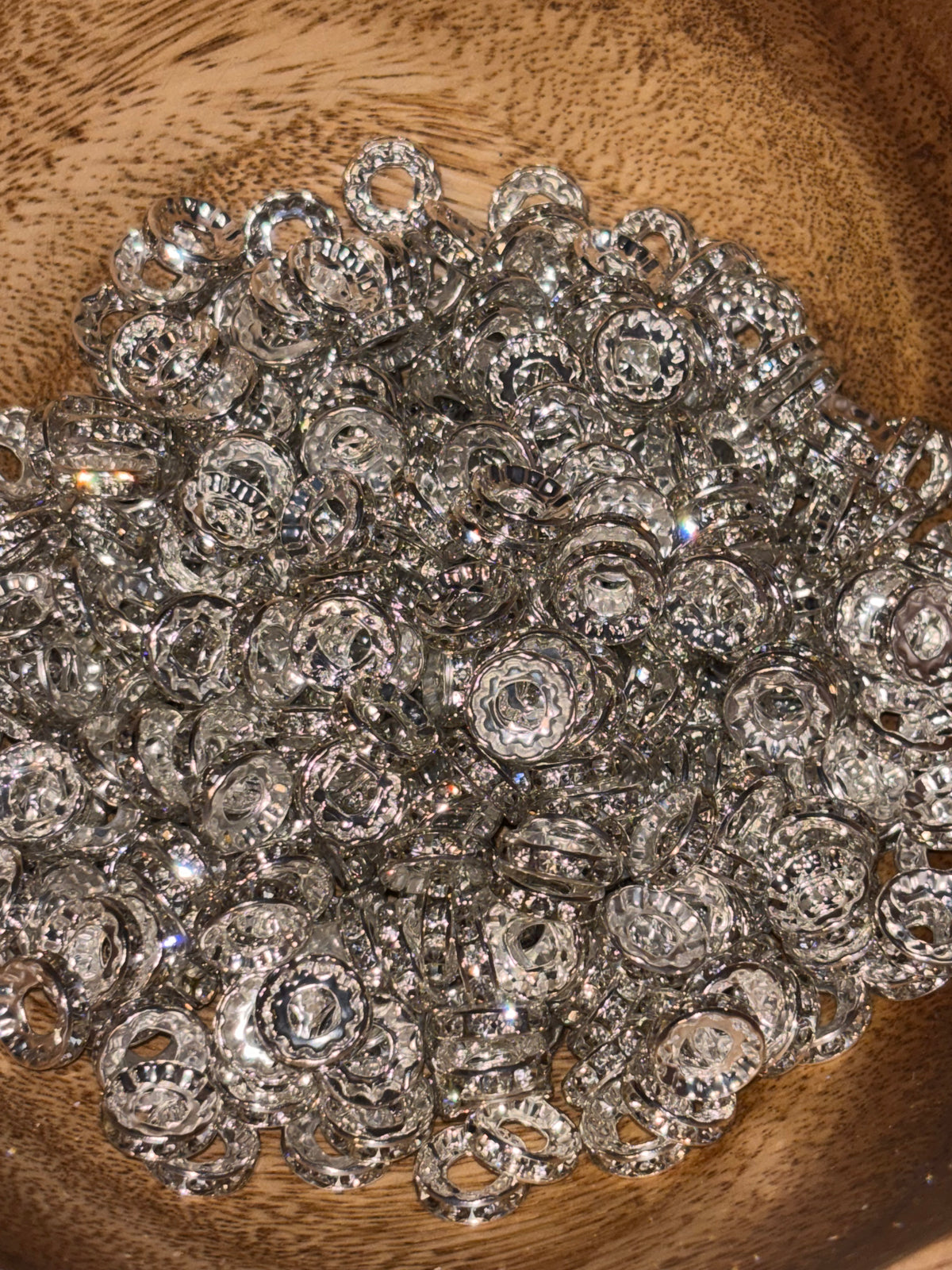 Rhinestone Spacers (25pcs)