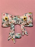 Cowboy Boots Sunflowers & Pastel Bows - Bow