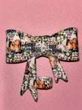 Father of the Bride Wedding Floral Collage - Bow