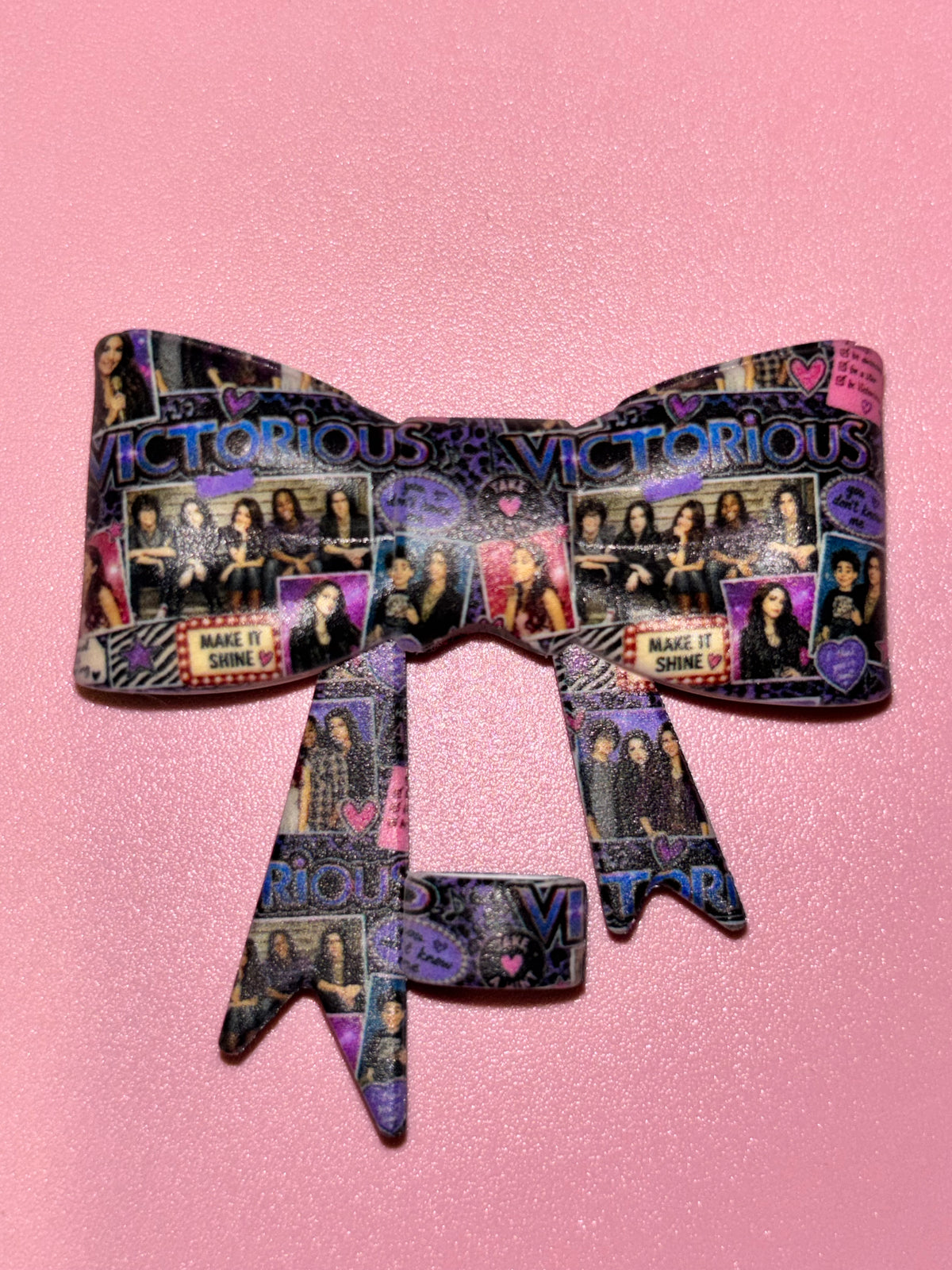 Victorious Make It Shine Purple Cast Collage - Bow
