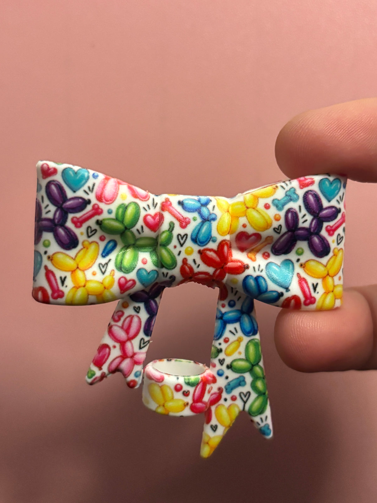 Rainbow Balloon Dogs - Bow