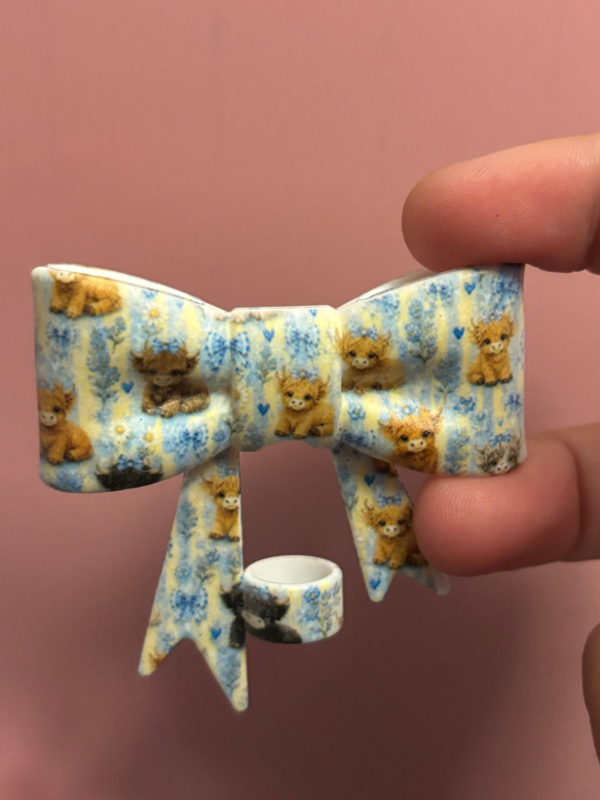 Highland Cows & Blue Bows - Bow
