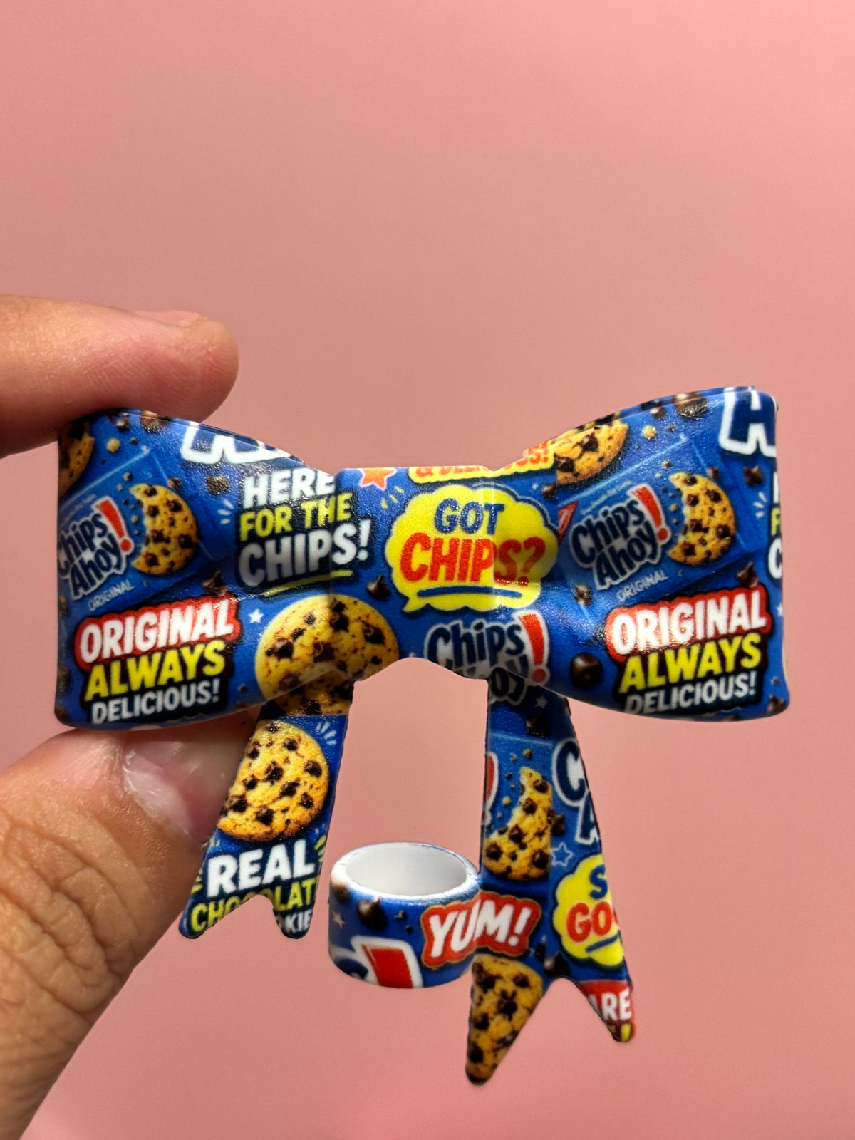 Chips Ahoy Blue Cookie Collage - Bow