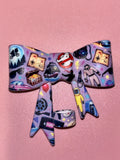 80s Movie Night Purple Icons Collage - Bow