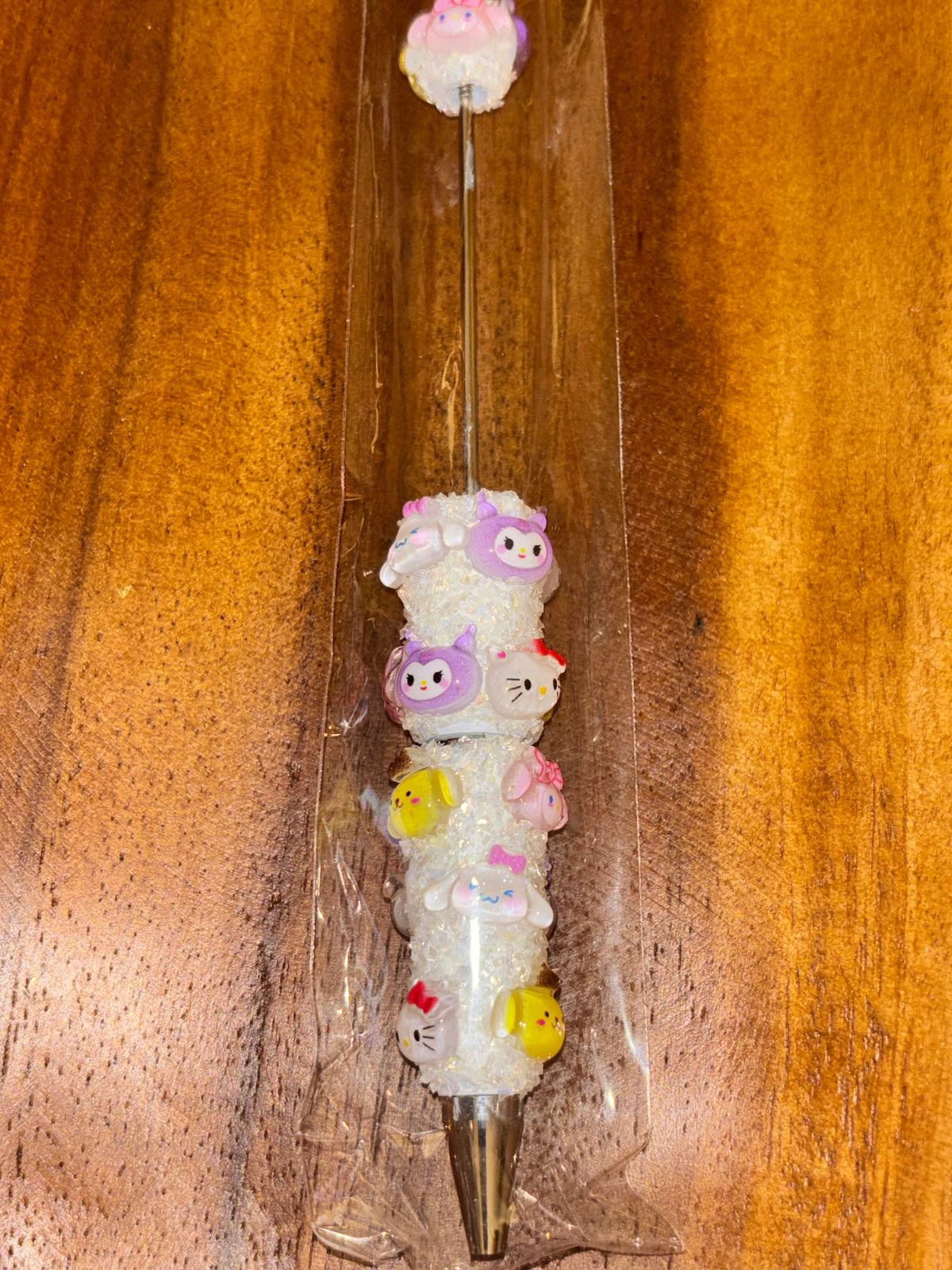 Hello Kitty & Friends Pastel Faces White Sparkle - Pen