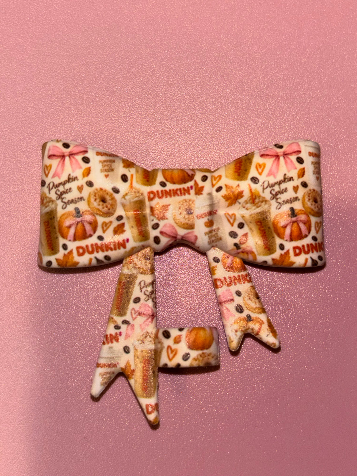 Dunkin’ Pumpkin Spice Season & Pink Bows - Bow