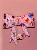Disney Dogs & Stitch Pink Portraits - Bow