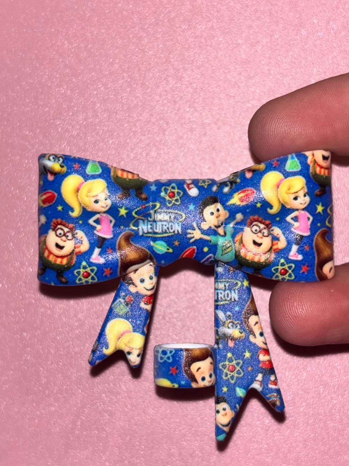 Jimmy Neutron Blue Character Collage - Bow