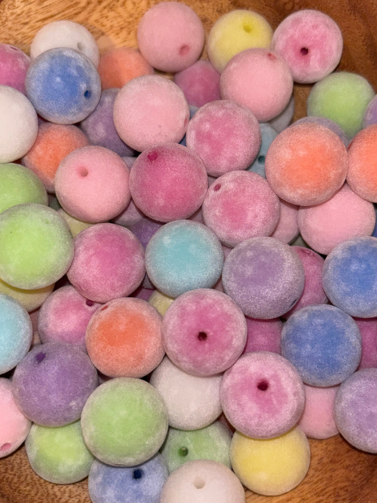 Flocked Round - 20mm (10pcs)